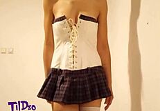 I bend over in doggy style, showing my big ass as a Serbian softcore pornstar on fire.