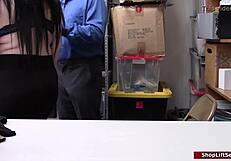 Teen shoplifter drilled hard by lp officer