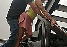 Quickie With Neighbor On Stairs Almost Caught