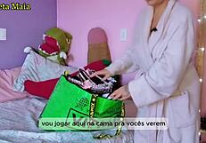 Hot Brazilian Brunette Exposes Her Panties And Lingerie Collection!