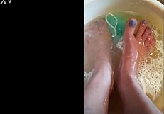 Fat BBW MILF dominates with foot fetish today