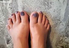 Fat BBW MILF dominates with foot fetish today