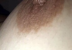 Milf squirts milk from her tits