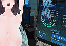 Vr woman gets fingered with dildos