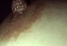 Milf squirts milk from her tits