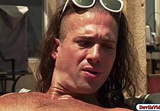 Brooke Haze SUCKS her boyfriend's BIG COCK outdoors!