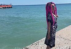 we film a crazy vacation video with spanking