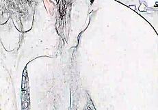 in the night club, feeling the intense ass licking and blowjob under the lights