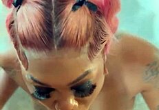 Watch her suck that monster cock in Las Vegas!