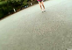 I watch saki oshiro's small tits bounce as her hairy pussy gets pounded pov