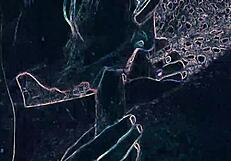 in the night club, feeling the intense ass licking and blowjob under the lights