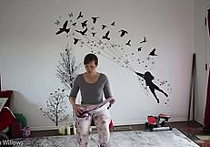 Milf feels sensual yoga instruction on her big ass