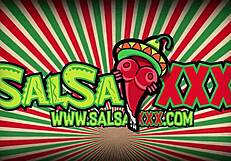 Tattooed latina getting freaky by the pool