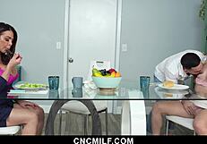 Raw Freeusing My Stepmom Nina Dolci and Stepsister Jazmin Luv in Wild 3some