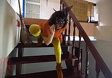 Regina Noir As Velma Dinkley Parodies Witch Roleplay In Old House
