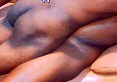 big black dick slams sexy model hard on the couch