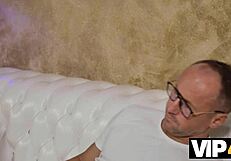 Latina girlfriend blows uncle