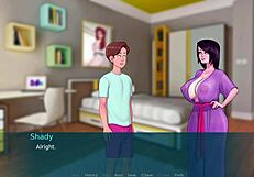 Sexnote Part 7 with cartoon milf in steamy parody game
