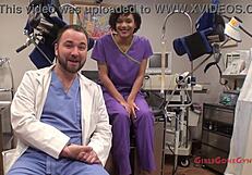 jackies banes’ gyno exam caught on hidden cam by nurse lilith rose