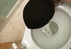 esclave f humiliated at the outdoor pissotiere spot.