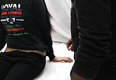 virgin girl's tight pussy fucked by doctor for the first time in interracial bent over orgasm