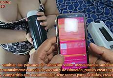 i masturbate his cock with svakom while sucking balls