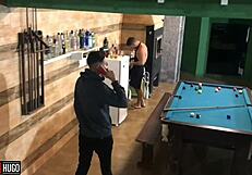 Blonde Amateur Giving Ass To Tattooed Friend