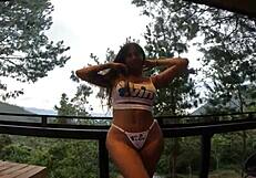 i gave my stepbrother an erotic dance and he creampied my ass outdoors