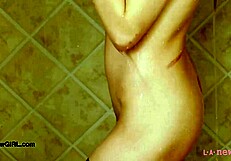 Stunning golden-haired model, just look at that shower scene!