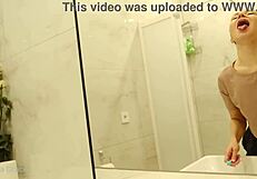 Kristina starts her morning barefoot in the bedroom, feeling sexy 😊