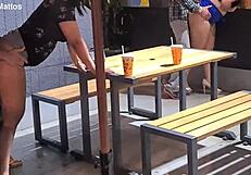 Couple fucks in fast food drive thru