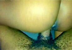 Watch this ebony slut riding my big cock until creampie