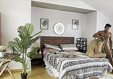 Watch us shoot with 19yo french girl backstage