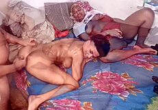 Husband Fucks Two Wives in Anal Night