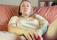 i explore my body with a large toy in a personal session