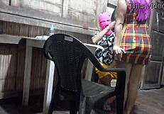 Latina stepmom hints at stepson, leading to surprising excitement.