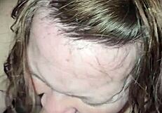 How do big preggo tits handle wild milf blowjobs?