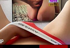 Latina babe tries not to cum in POV jerk-off challenge