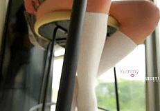 I can’t believe I banged my tiny student for grades!