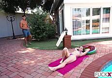 Petite cutie Laney Grey woke up excited for hardcore fucking and deepthroat