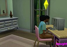 Step sister offers help after catching stepbrother