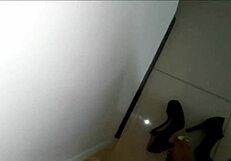 Curvy Latina MILF Breaks My Ass with Her Big Cock in Bathroom