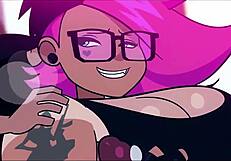 Princess Ethel gives blowjob at the gym.