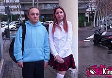 teen astrid ortiz fucks her classmate in quick sex with small tits