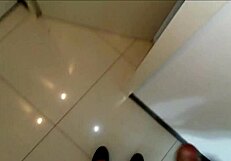 Curvy Latina MILF Breaks My Ass with Her Big Cock in Bathroom