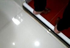 Curvy Latina MILF Breaks My Ass with Her Big Cock in Bathroom