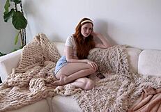 petite redhead lesbian step sister seeks revenge on ex with scarlet skies