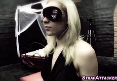 fetish lezzie uses strapon on guy