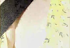 Wifey flashes big tits in car!