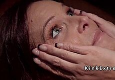 The Hot Bound Slave Is Tied Up, Getting Her Ass Fucked Hard While The Lezdom Fingers Her Anally In This Intense Session.